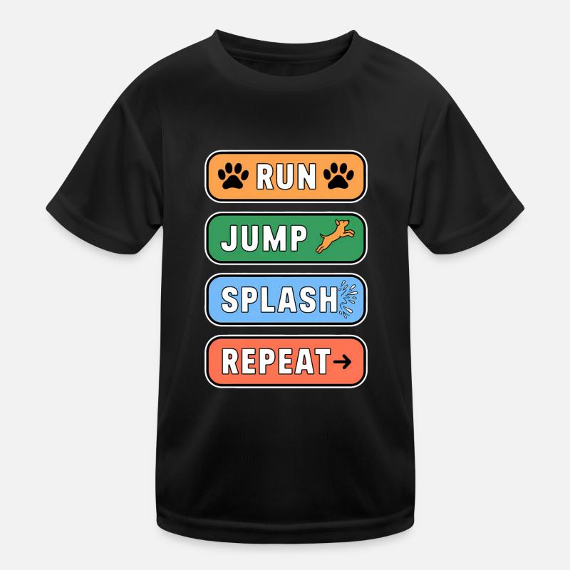 Dock Diving Saying Dog Diving Dock Diving Gift Kids Functional T-Shirt