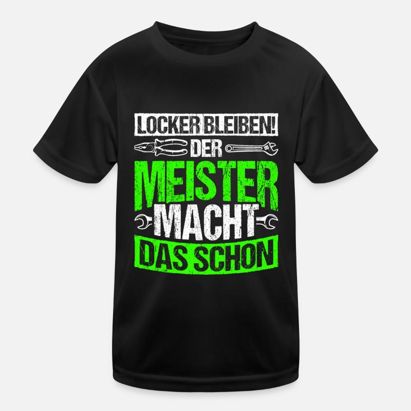 Restez détendu : maître mécatronicien, mécanicien T-shirt sport Enfant