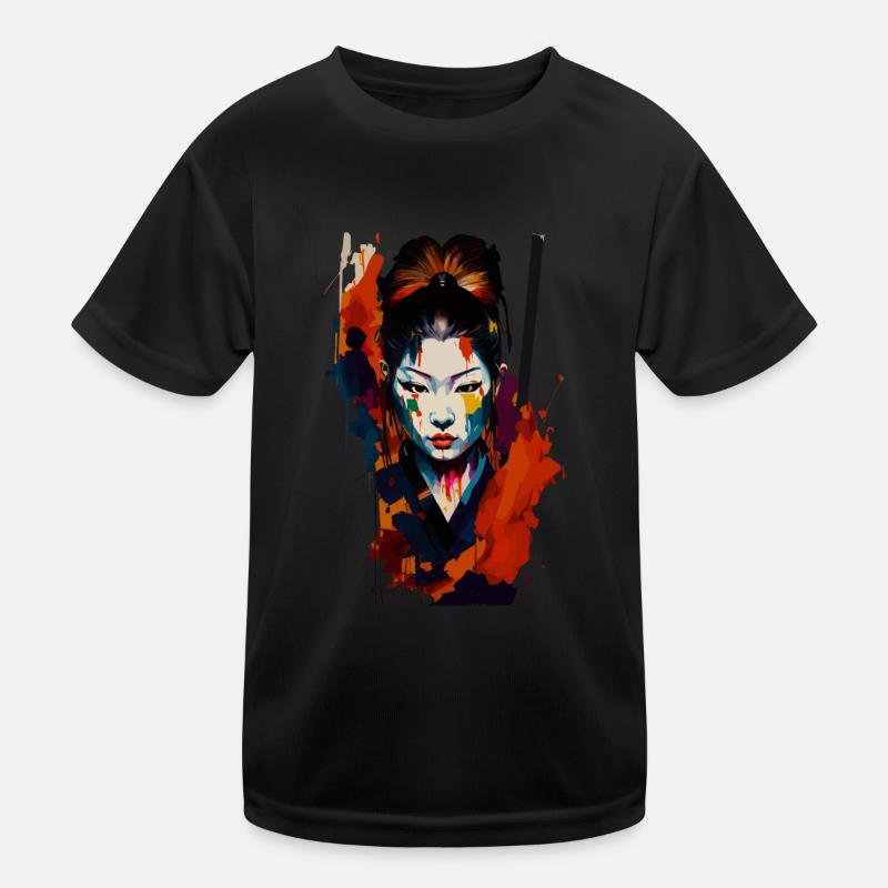 Guerrier samouraï - Splash Art T-shirt sport Enfant