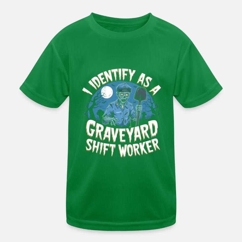 lustiges I Identify As A Graveyard Shift Worker Kinder Funktions-T-Shirt