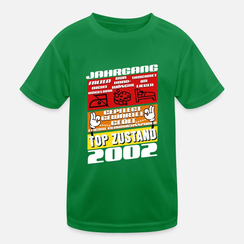 23 ans Millésime 2002 Anniversaire T-shirt sport Enfant