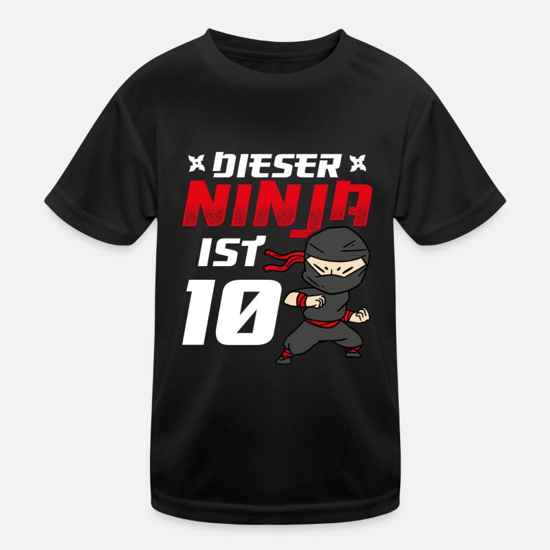 Naissance de cette ceinture ninja pour le 10e anniversaire de ce ninja T-shirt sport Enfant
