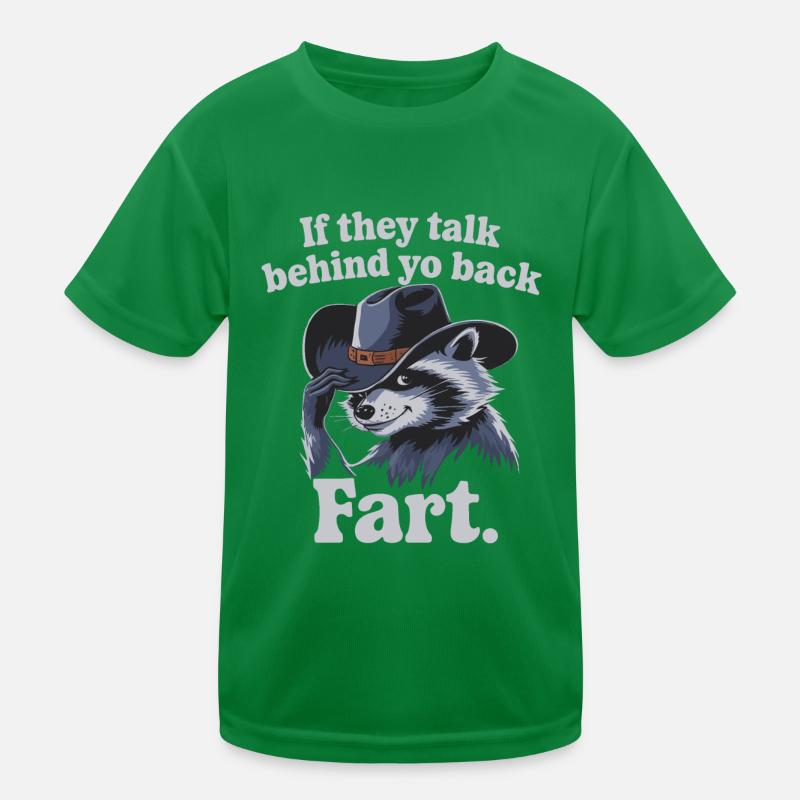 Waschbär Kinder Funktions-T-Shirt