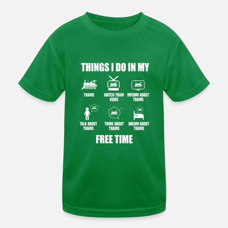 Ce que je fais pendant mon temps libre T-shirt sport Enfant