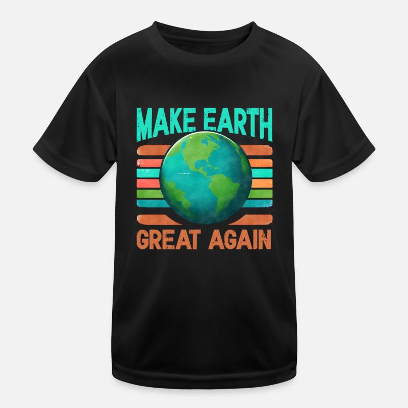 Earth day april 22 make earth great again Kids Functional T-Shirt
