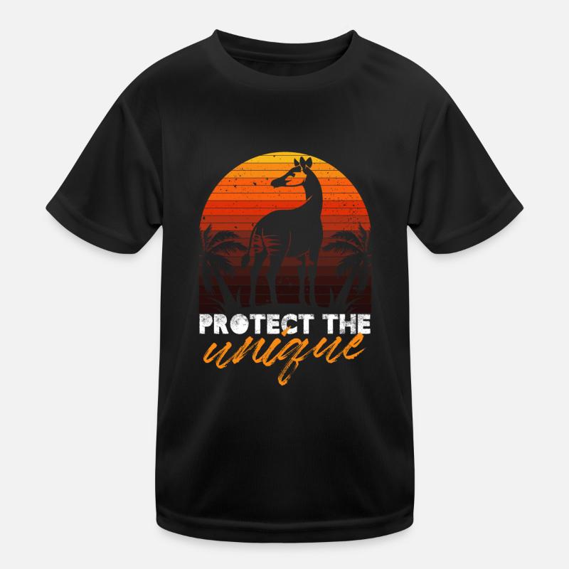 protect the unique okapi Design for a Kinder Funktions-T-Shirt