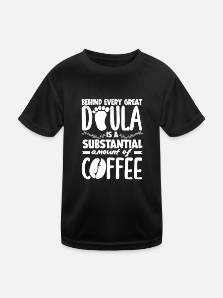 Doula Geschenk Doula Doulas - Kinder Funktions-T-Shirt - Schwarz - Vorne