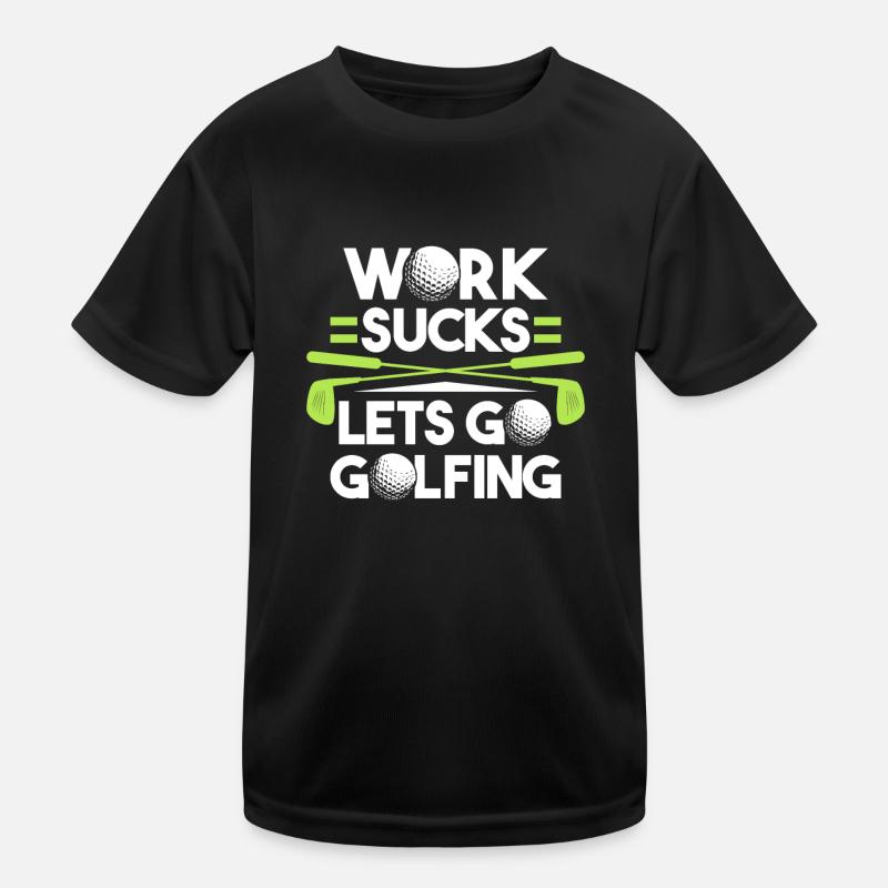 Golf Golfer Golfen Kinder Funktions-T-Shirt