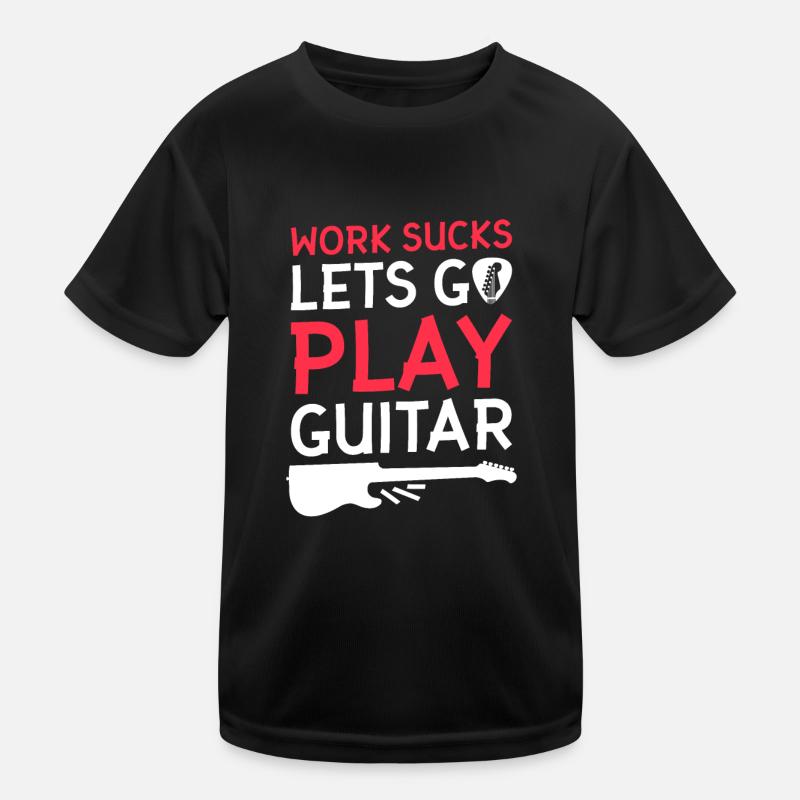 E Gitarre Elektrogitarre Kinder Funktions-T-Shirt