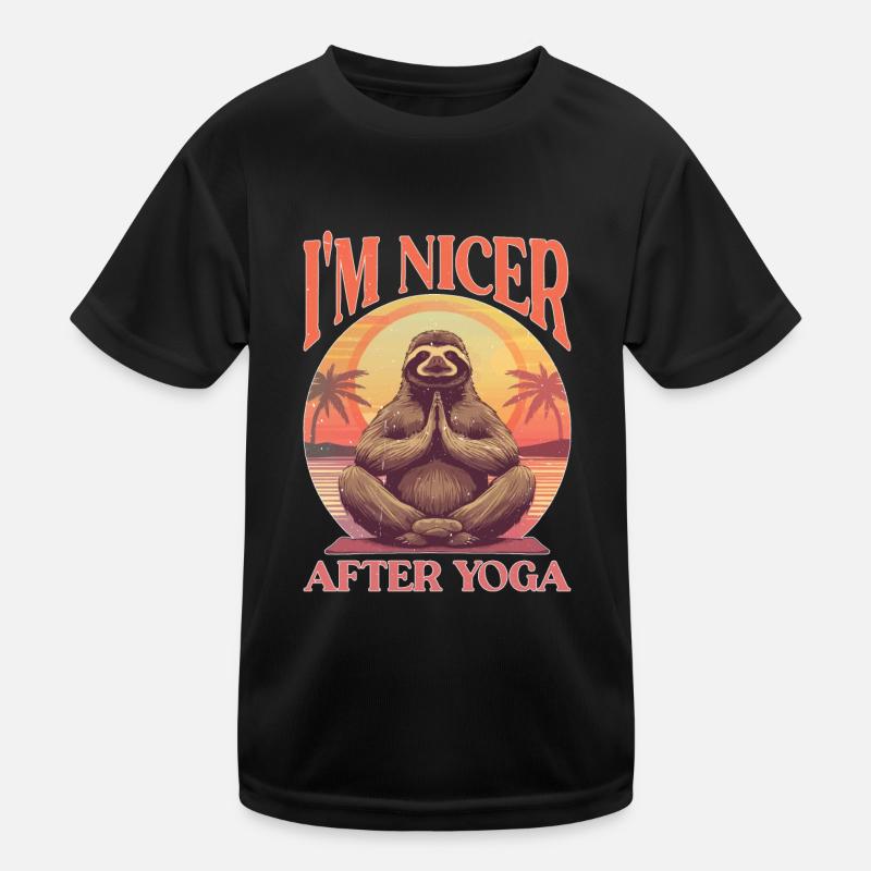 I'm Nicer After Yoga 2 Kinder Funktions-T-Shirt