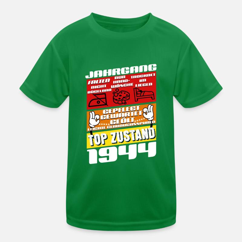 81 ans Né en 1944 Anniversaire T-shirt sport Enfant