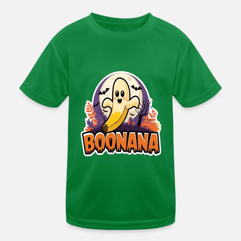 Halloween Boonana Halloween Ghost Kids Functional T-Shirt