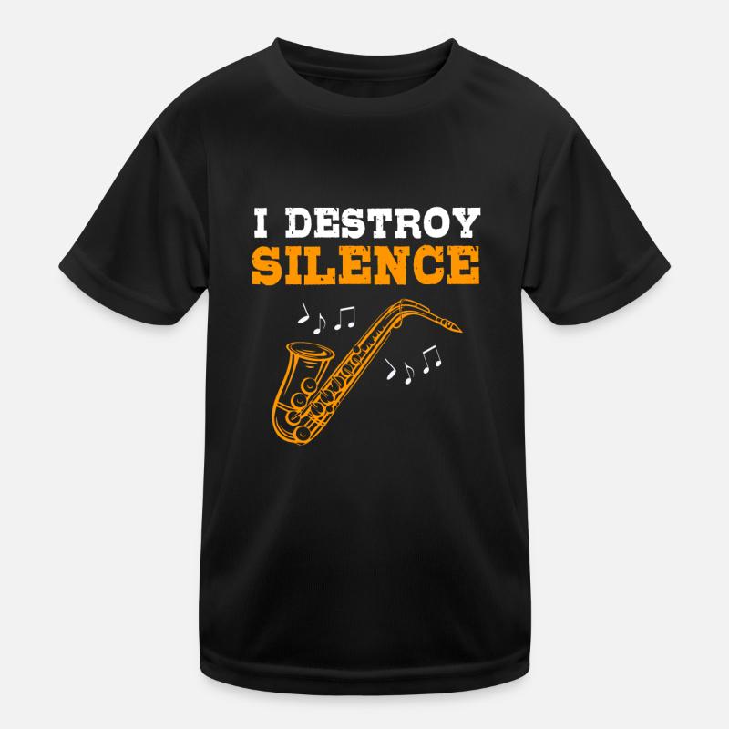 Saxophon Saxophonist Kinder Funktions-T-Shirt
