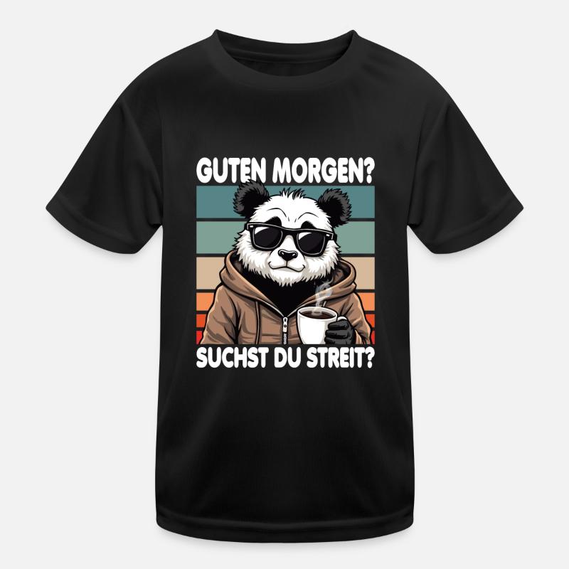 Bonjour? Vous cherchez un combat ? Grognement matinal T-shirt sport Enfant