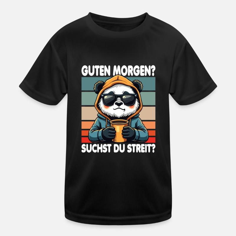 Bonjour? Vous cherchez un combat ? Grognement matinal T-shirt sport Enfant