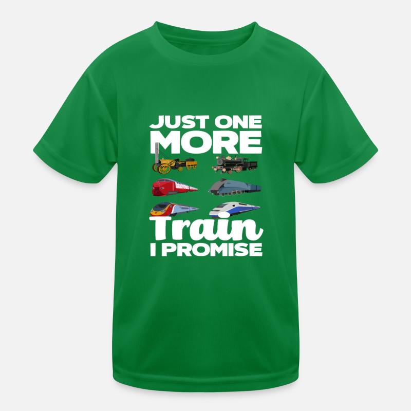 Only one more train promised Kids Functional T-Shirt