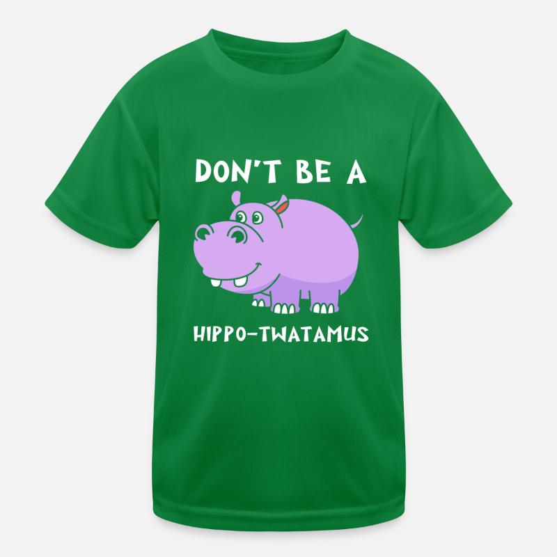 Nilpferd Kinder Funktions-T-Shirt