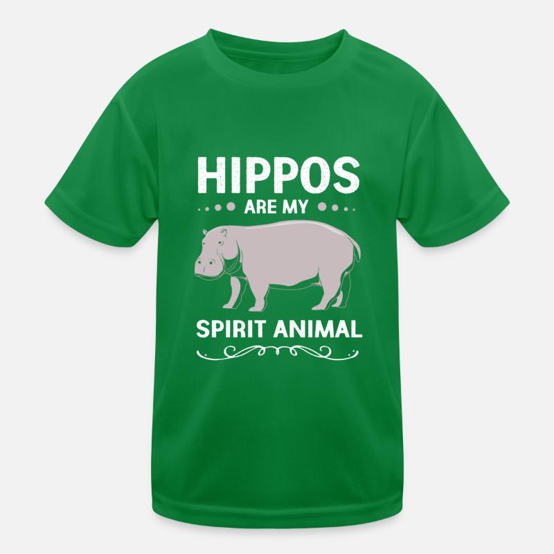 Nilpferd Kinder Funktions-T-Shirt