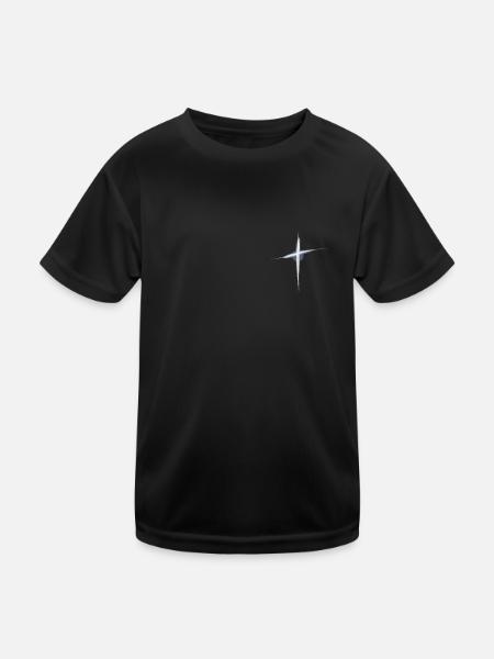 Jesus Christus Christlich Christentum Gott Bibel - Kinder Funktions-T-Shirt - Schwarz - Vorne