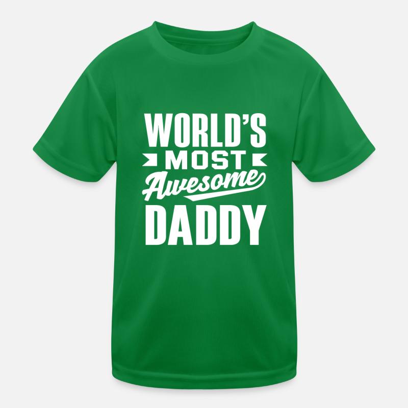 Weltbester Papa Kinder Funktions-T-Shirt