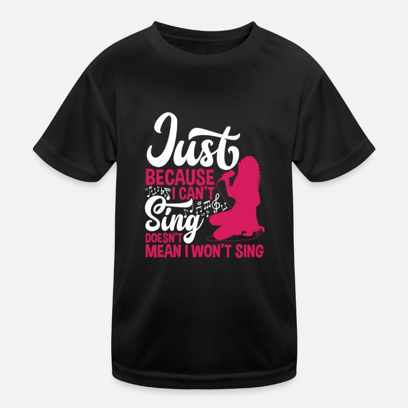 Nur Weil Ich Nicht Singen Kann Heißt Nicht Karaoke Kinder Funktions-T-Shirt
