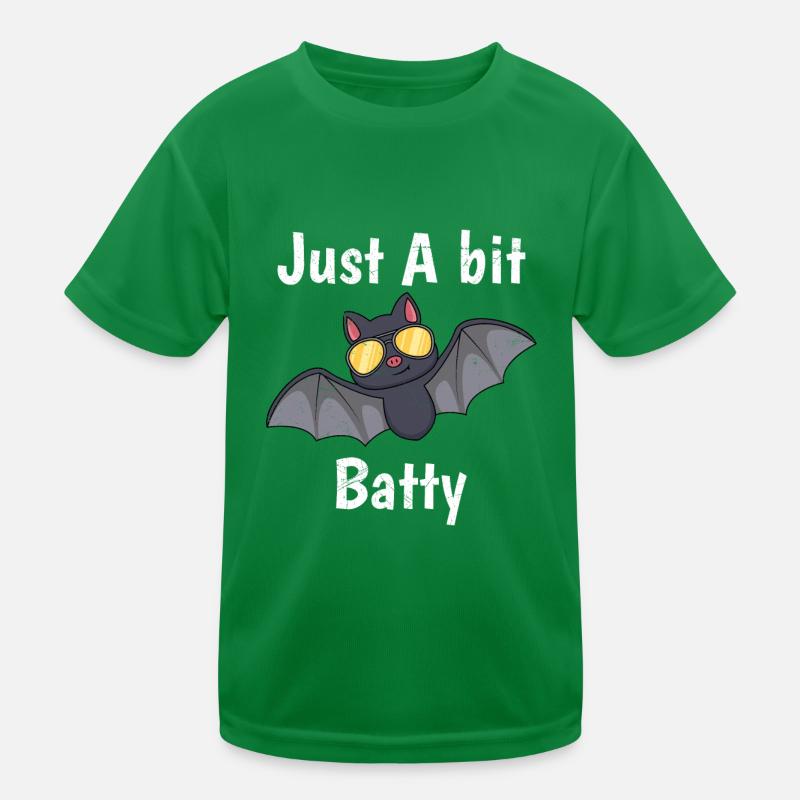 Halloween Kostüm Kinder JUST A BIT BATTY Mädchen Kinder Funktions-T-Shirt