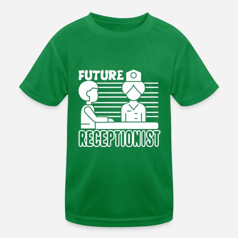 Receptionist Future Receptionist Kids Functional T-Shirt