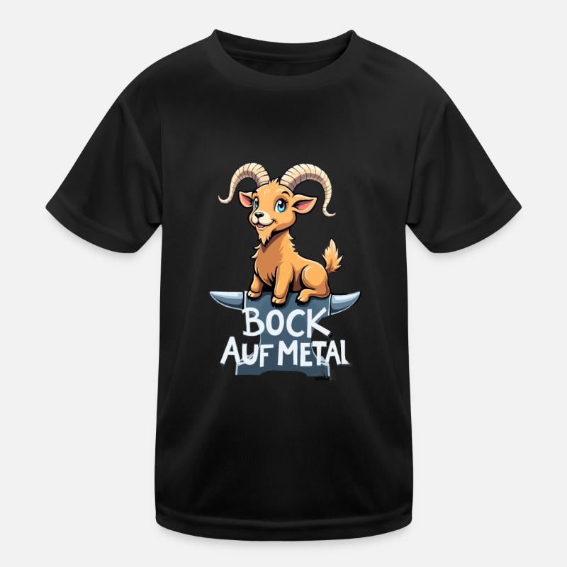 Bock auf Metal Kinder Funktions-T-Shirt