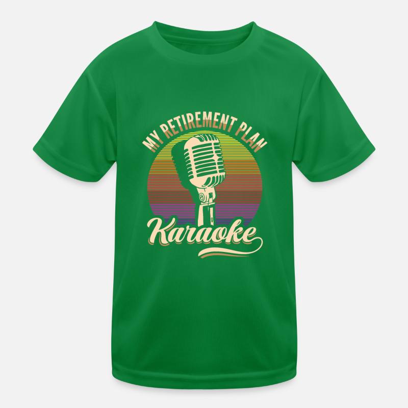 My Retirement Plan Karaoke Microphone Retro Kids Functional T-Shirt