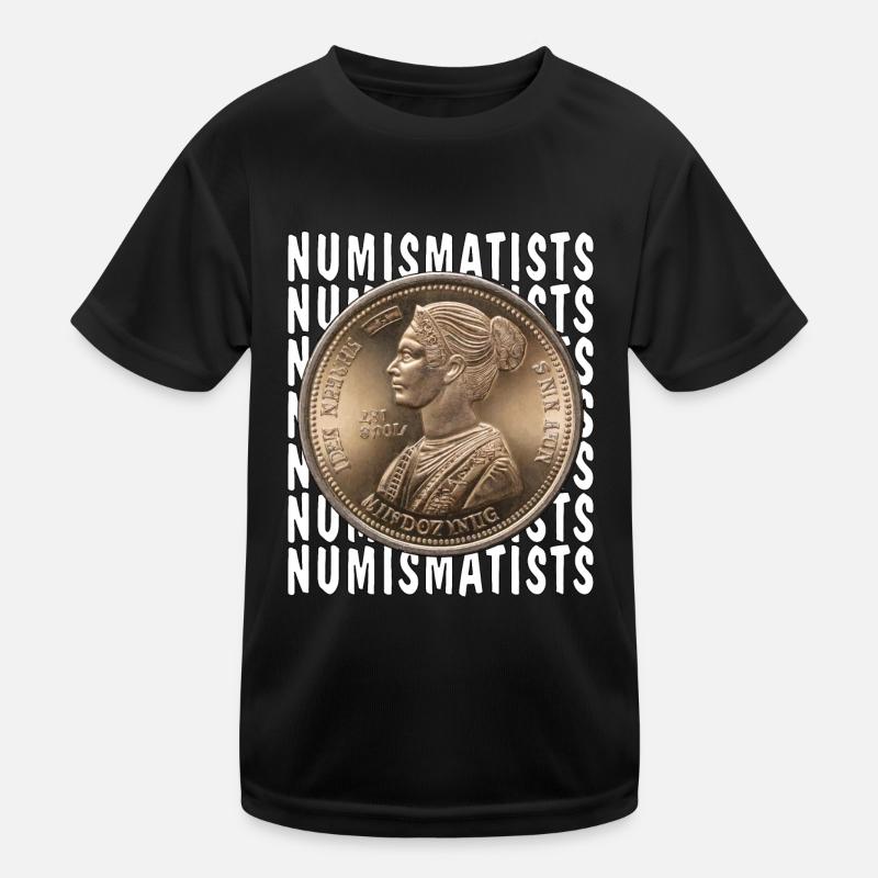 COINS NUMISMATISTS Kinder Funktions-T-Shirt