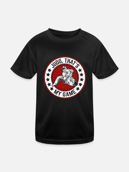 Judo that's my game - Judo Martial Arts Judo Fight - Kids Functional T-Shirt - black - Front