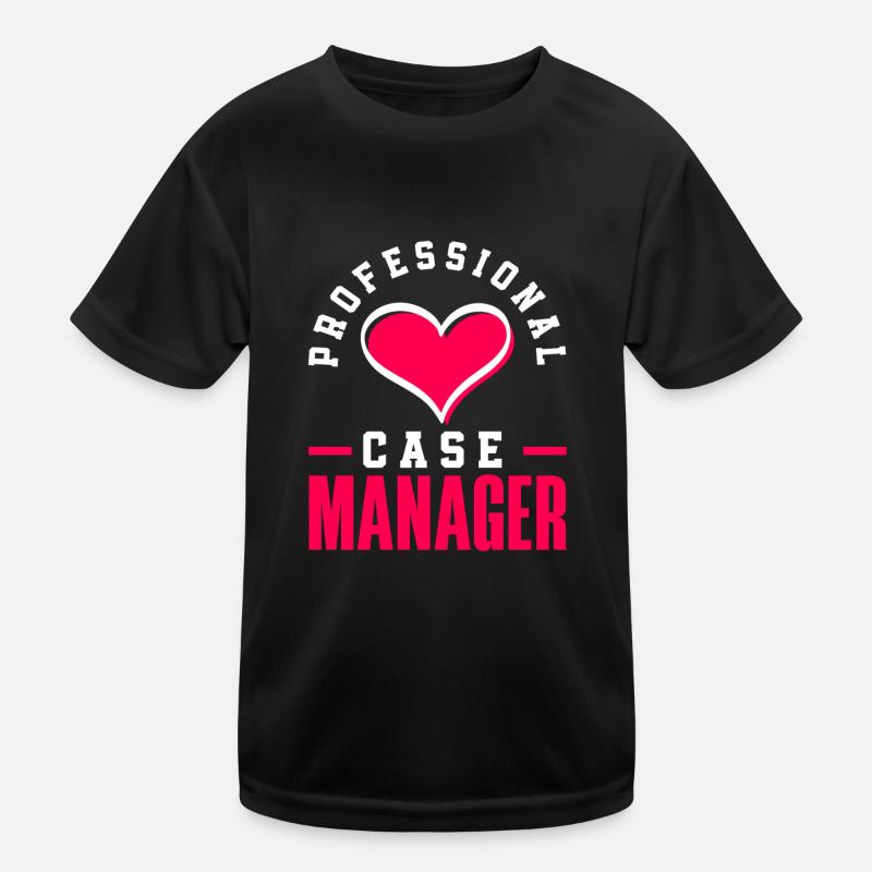 Professional Case Manager Heart Design Kids Functional T-Shirt