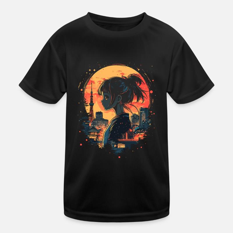 Fille d’Anime Japon T-shirt sport Enfant