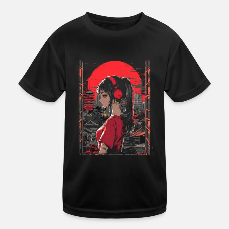 Fille d’Anime Japon T-shirt sport Enfant