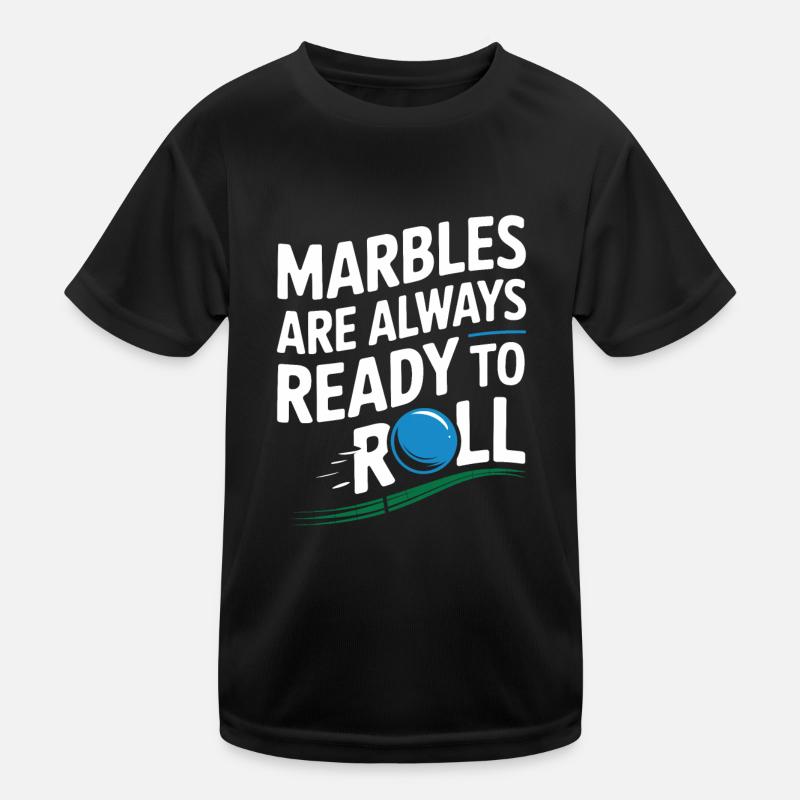 Des aventures palpitantes de courses de billes pour les passionnés T-shirt sport Enfant