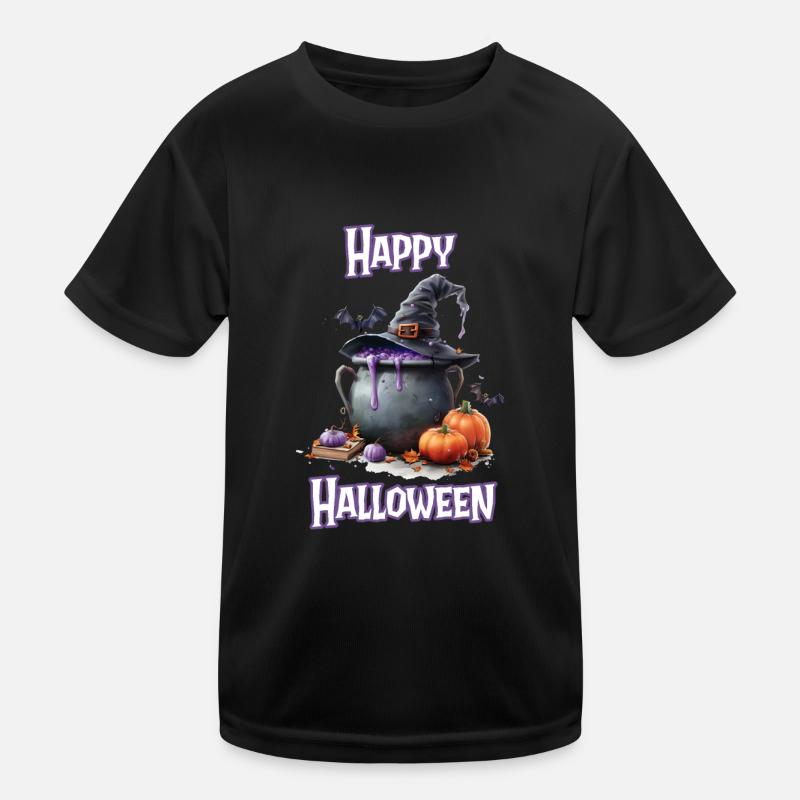 Halloween – Happy Halloween, Witch’s Kitchen, Chaudron de la sorcière T-shirt sport Enfant