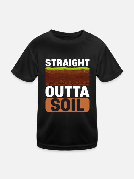 Bodenwissenschaftler Soil Science - Kids Functional T-Shirt - black - Front