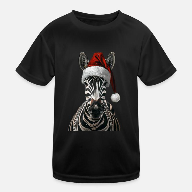 Zebra Kinder Funktions-T-Shirt