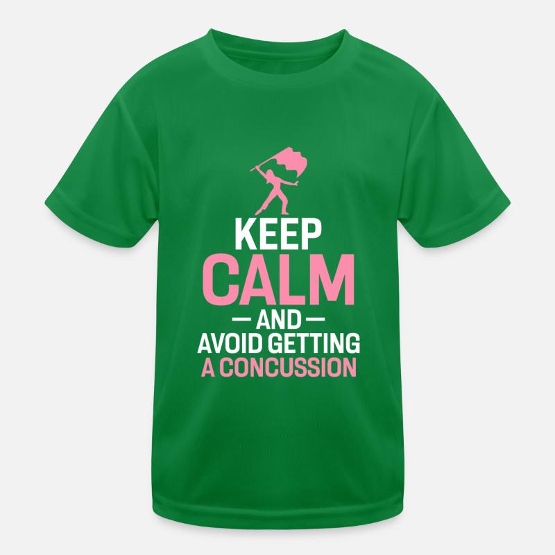 Keep Calm and Avoid Getting A Concussion Funny Kids Functional T-Shirt