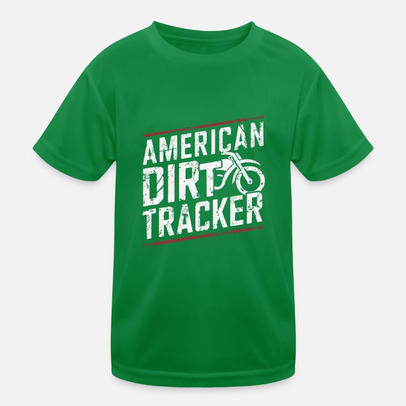 Flat Track Racing Leidenschaft Kinder Funktions-T-Shirt