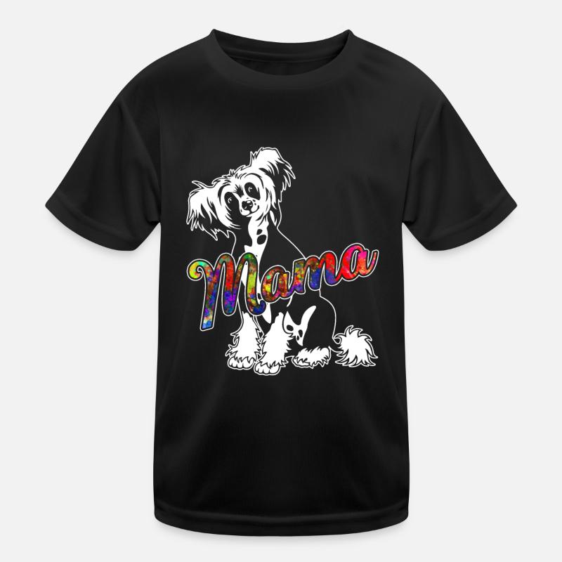 Chinese Crested Chinese Crested Mama Kids Functional T-Shirt