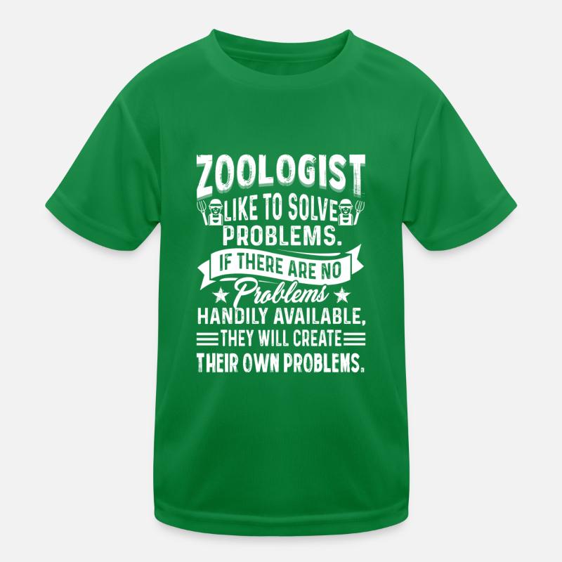 Zoologist Like To Solve Problems Kids Functional T-Shirt