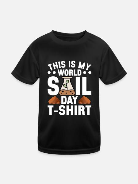 Bodenwissenschaftler Soil Science - Kids Functional T-Shirt - black - Front