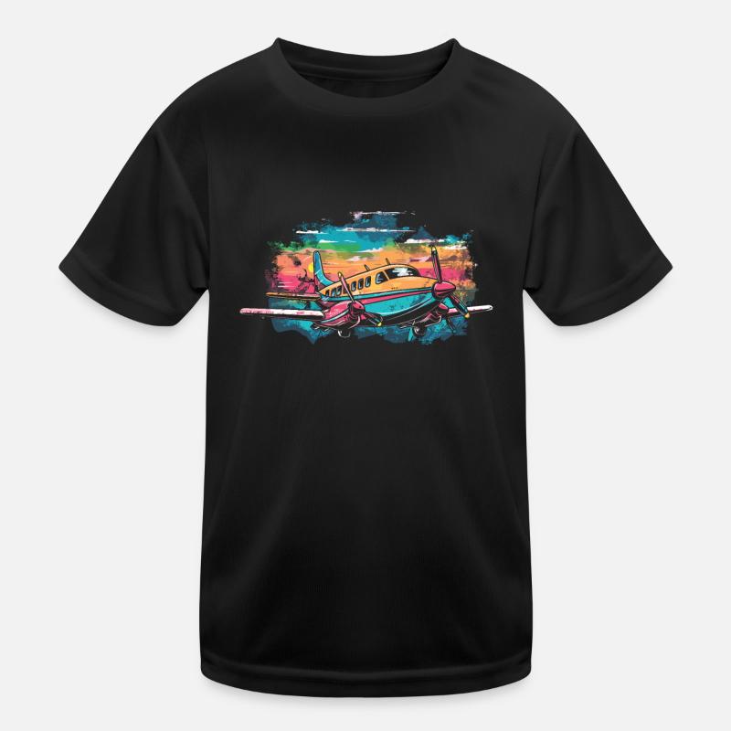 My first plane trip First time flying Kids Functional T-Shirt