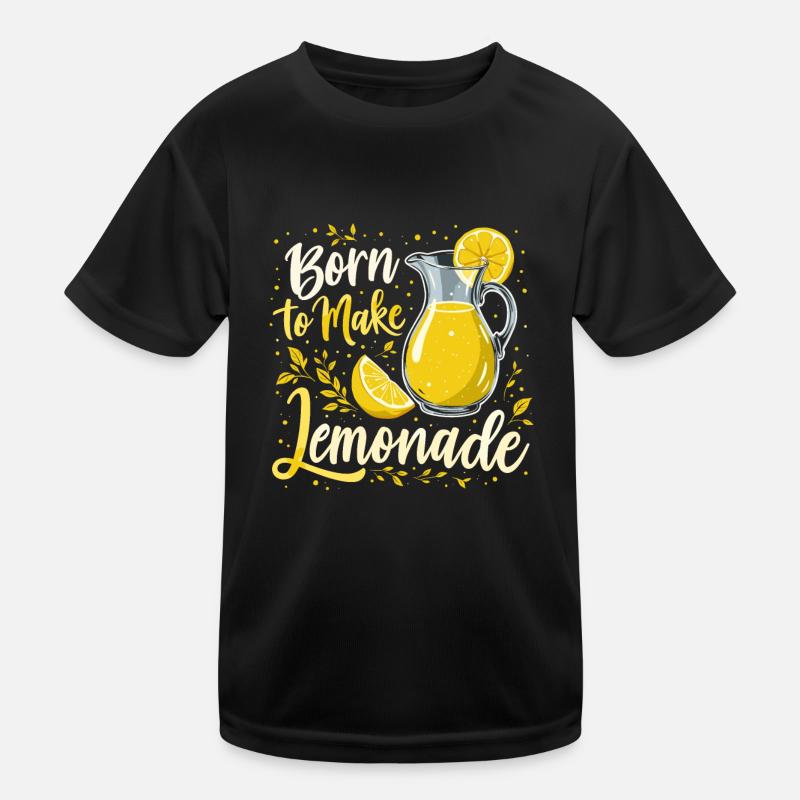 Refreshing Lemonade Vibes: Perfect for Lemonade - Kinder Funktions-T-Shirt - Schwarz