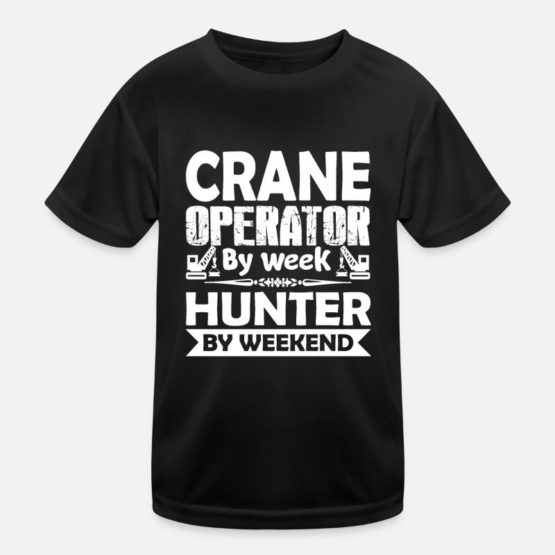 Crane Operator Crane Operator By Week Kids Functional T-Shirt