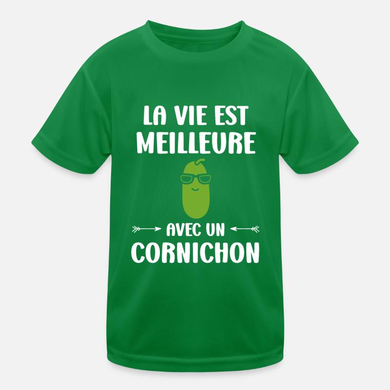 cornichon T-shirt sport Enfant