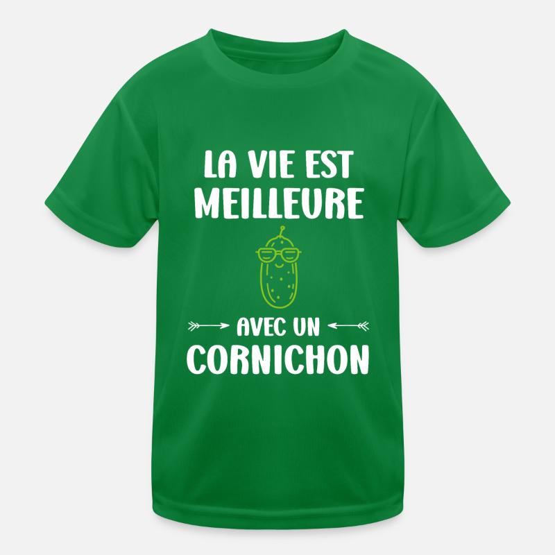 cornichon T-shirt sport Enfant