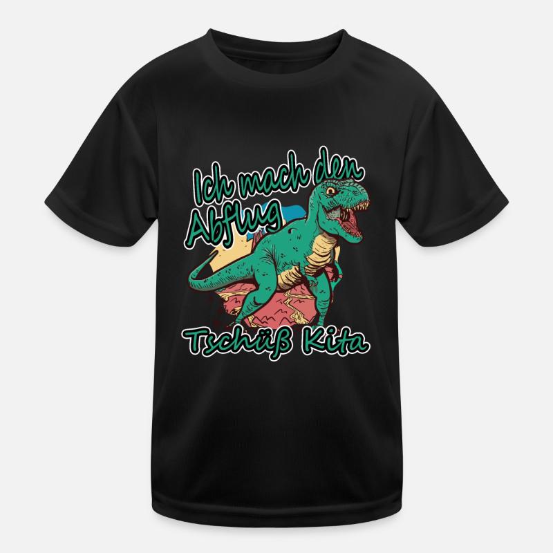 T-Rex - I'm taking off, goodbye daycare. Kids Functional T-Shirt