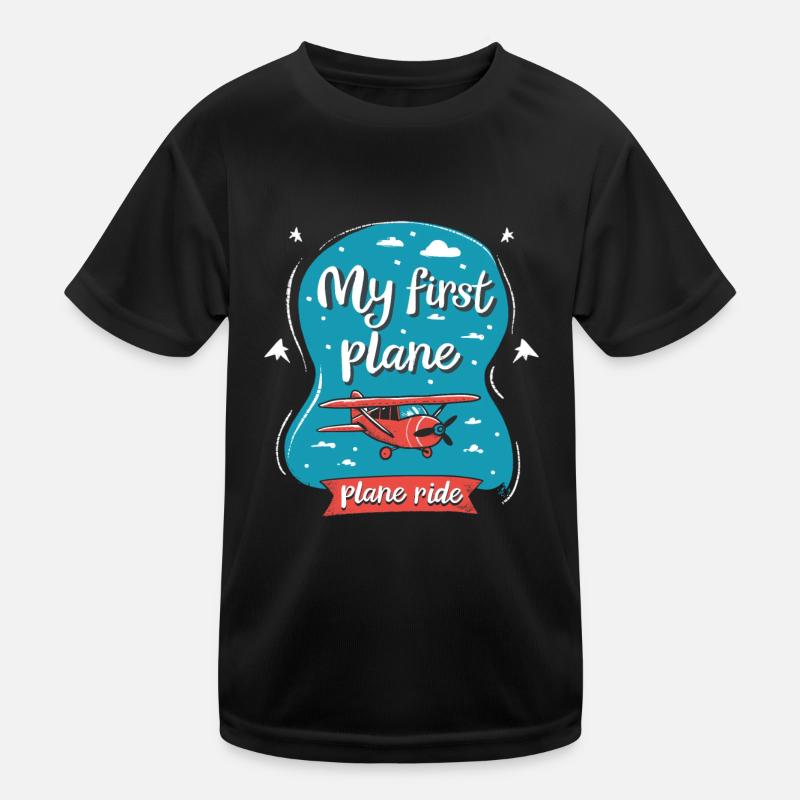 My first plane trip First time flying Kids Functional T-Shirt